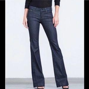 Citizens of Humanity Birkin Stretch Low Rise Wide Leg Jeans EUC Size 25